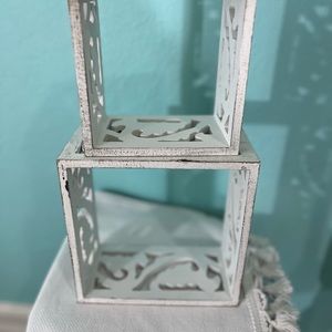 Wall Shelves Set of Two Cottage Country Shabby